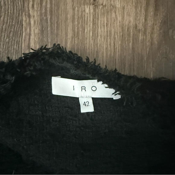 IRO Black Fringe Luxurious Black Jacket - Picture 8 of 13